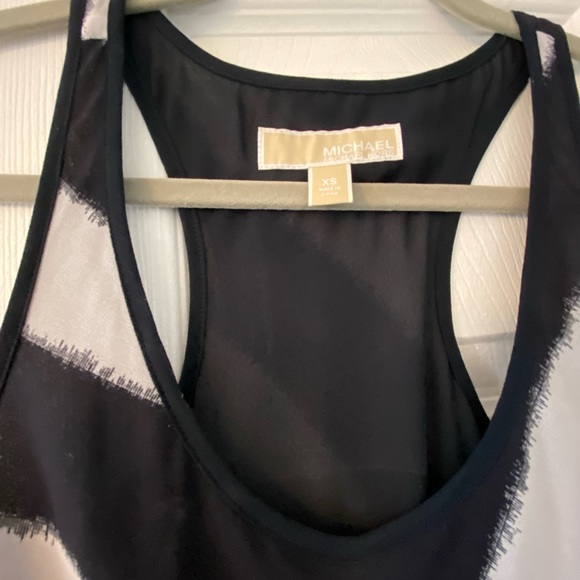 Michael Kors black & white stripe maxi dress - Picture 2 of 3